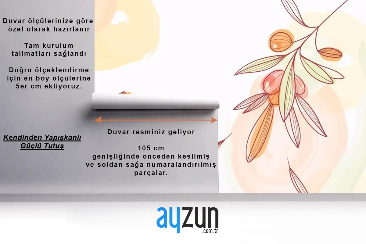 Suluboya Doğal Duvar Kağıdı 