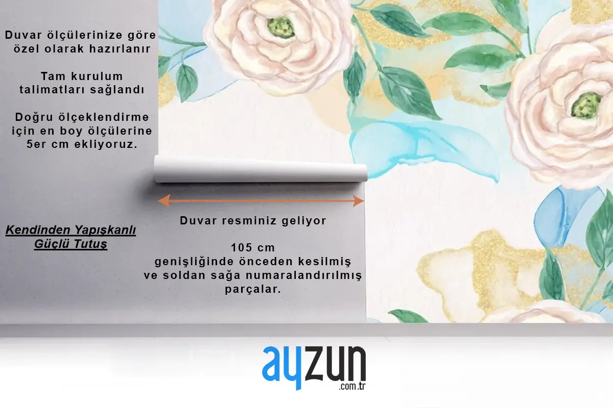 Suluboya Bitkiler Doğal Arka Plan Duvar Kağıdı 