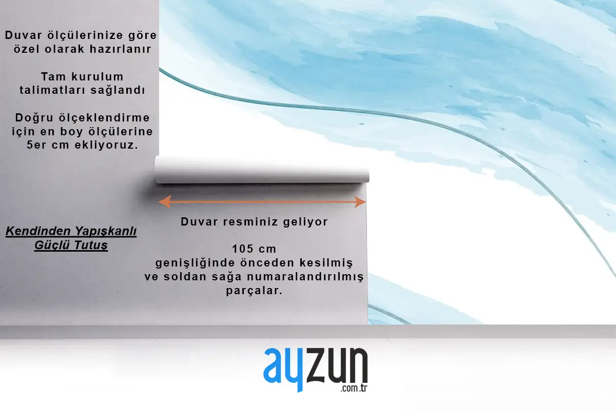 Dalgalı Çizgiler Suluboya Arka Plan Duvar Kağıdı