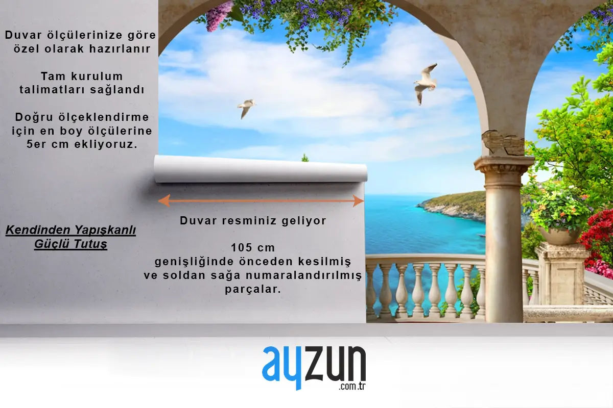 Zarif Mimari Ve Doğa Manzara Duvar Kağıdı