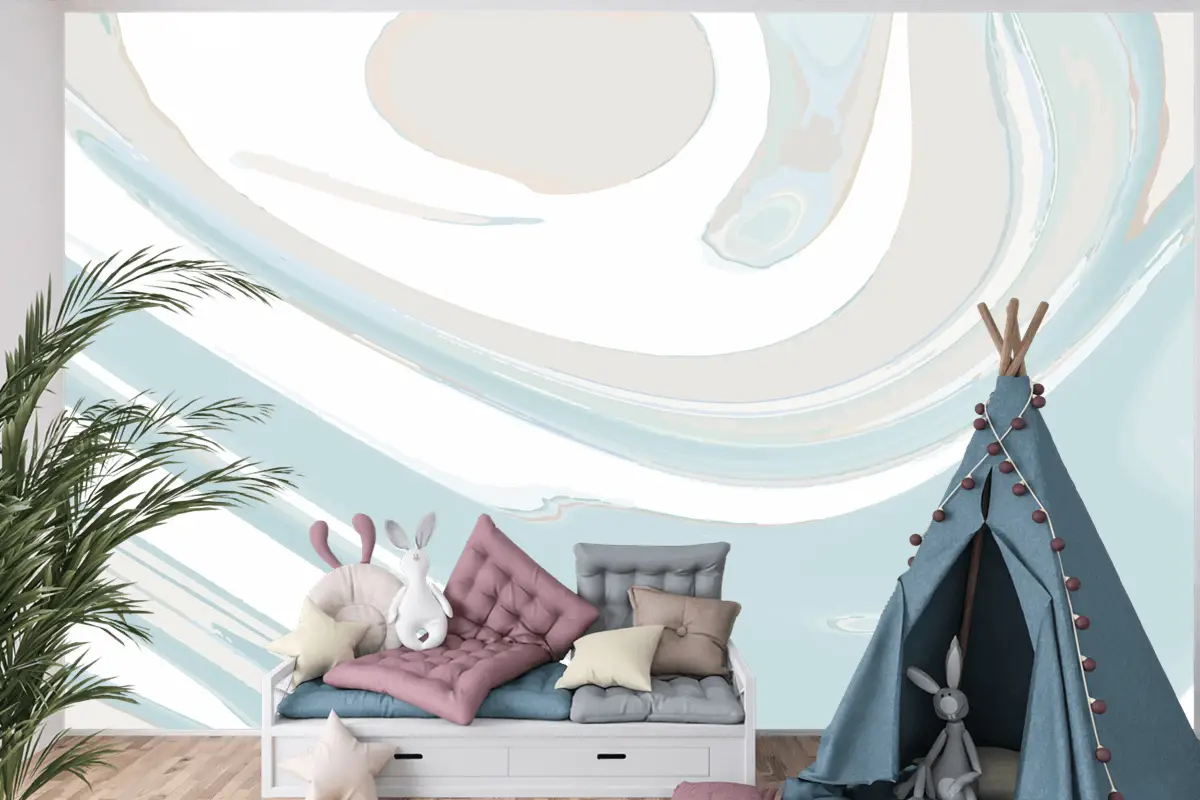 Akrilik Boya Arka Plan Dökün Vektör Çocuk Odası Duvar Kağıdı
