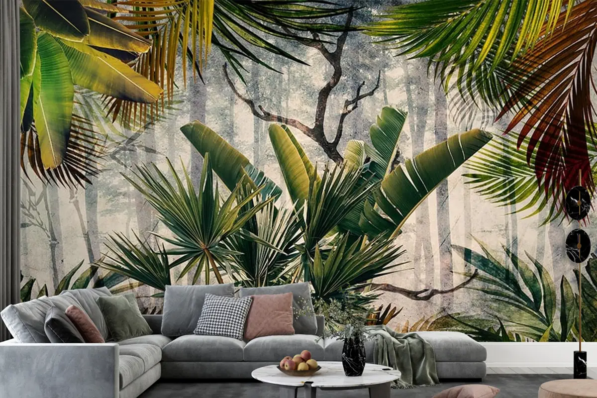 Amazon Ormanı Büyük Tropikal Ağaçlar Duvar Kağıdı