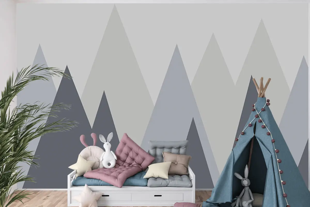 Dağlar Çocuk Odası Duvar Kağıdı Bebek Odası Duvar Kağıdı