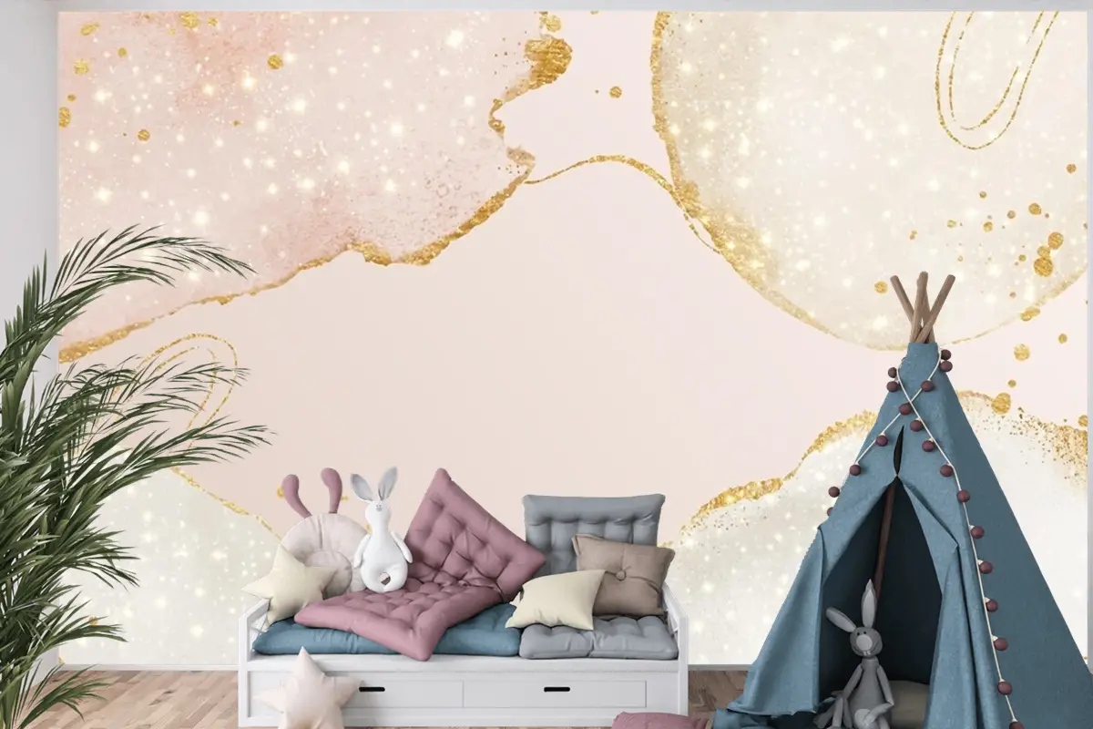 Kopya Alanı Soyut Yağlı Arka Plan Çocuk Odası Duvar Kağıdı