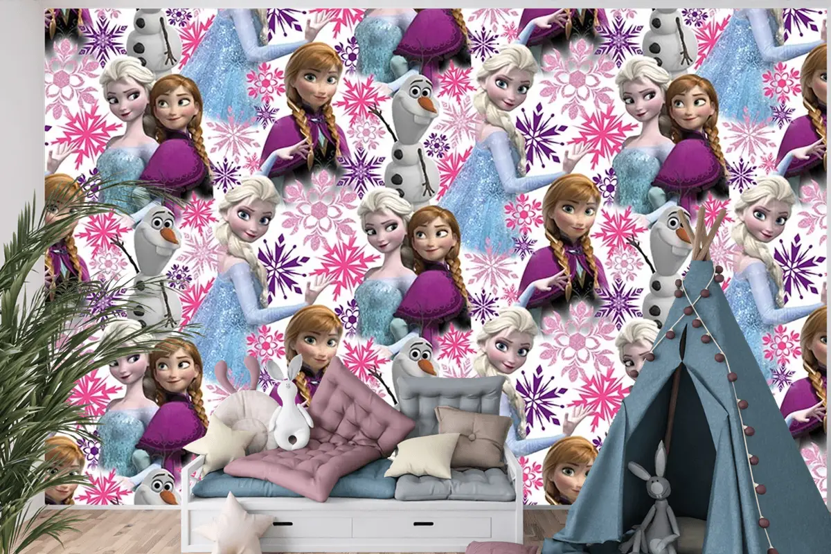 Elsa Karlar Ülkesi Kız Çocuk Duvar Kağıdı