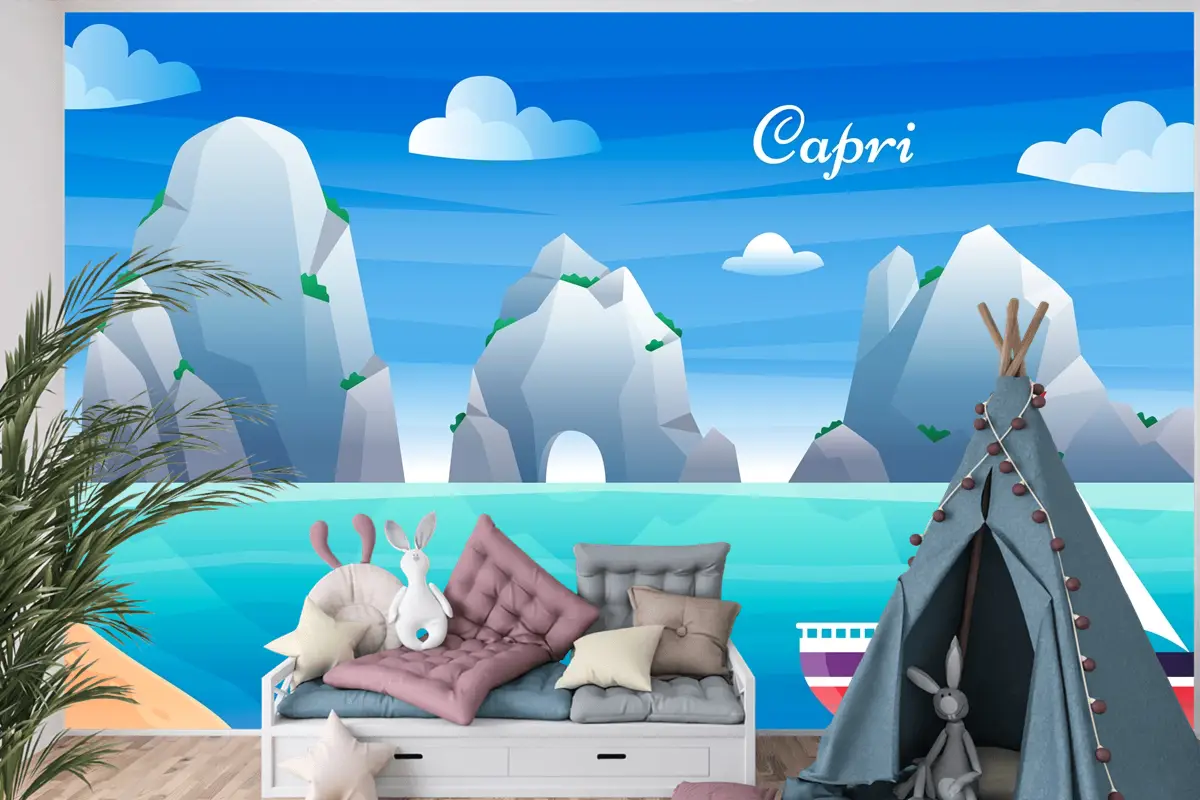 Gradyan Capri Çocuk Odası Duvar Kağıdı 