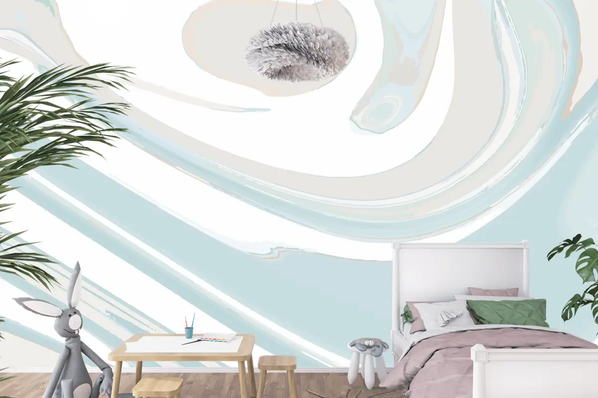 Akrilik Boya Arka Plan Dökün Vektör Çocuk Odası Duvar Kağıdı