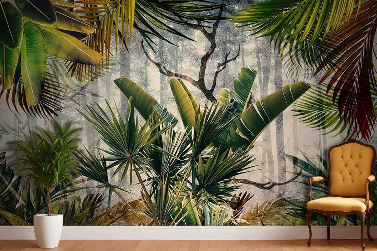 Amazon Ormanı Büyük Tropikal Ağaçlar Duvar Kağıdı