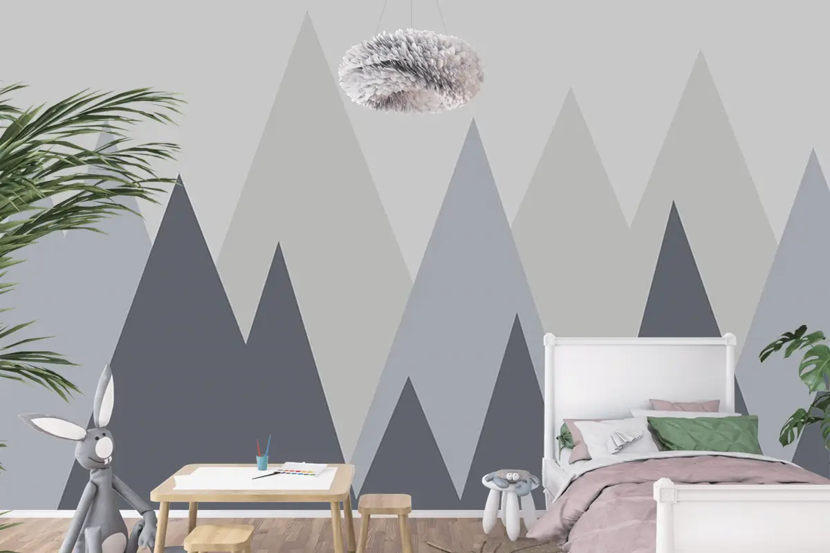 Dağlar Çocuk Odası Duvar Kağıdı Bebek Odası Duvar Kağıdı