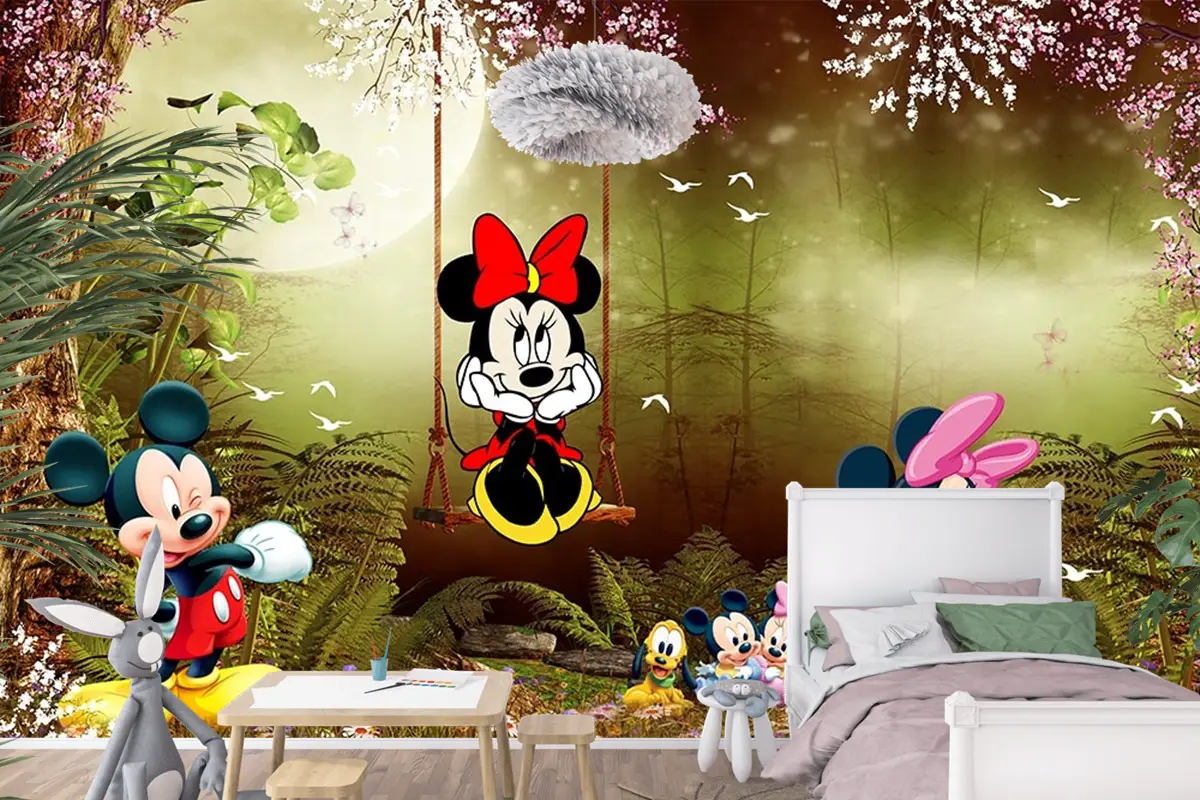 Çocuk Odası Duvar Kağıdı Mickey Mouse