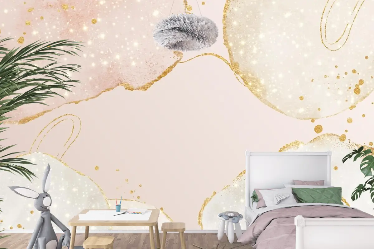 Kopya Alanı Soyut Yağlı Arka Plan Çocuk Odası Duvar Kağıdı