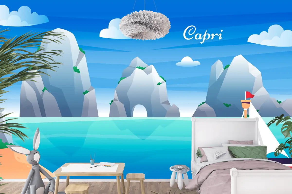 Gradyan Capri Çocuk Odası Duvar Kağıdı 