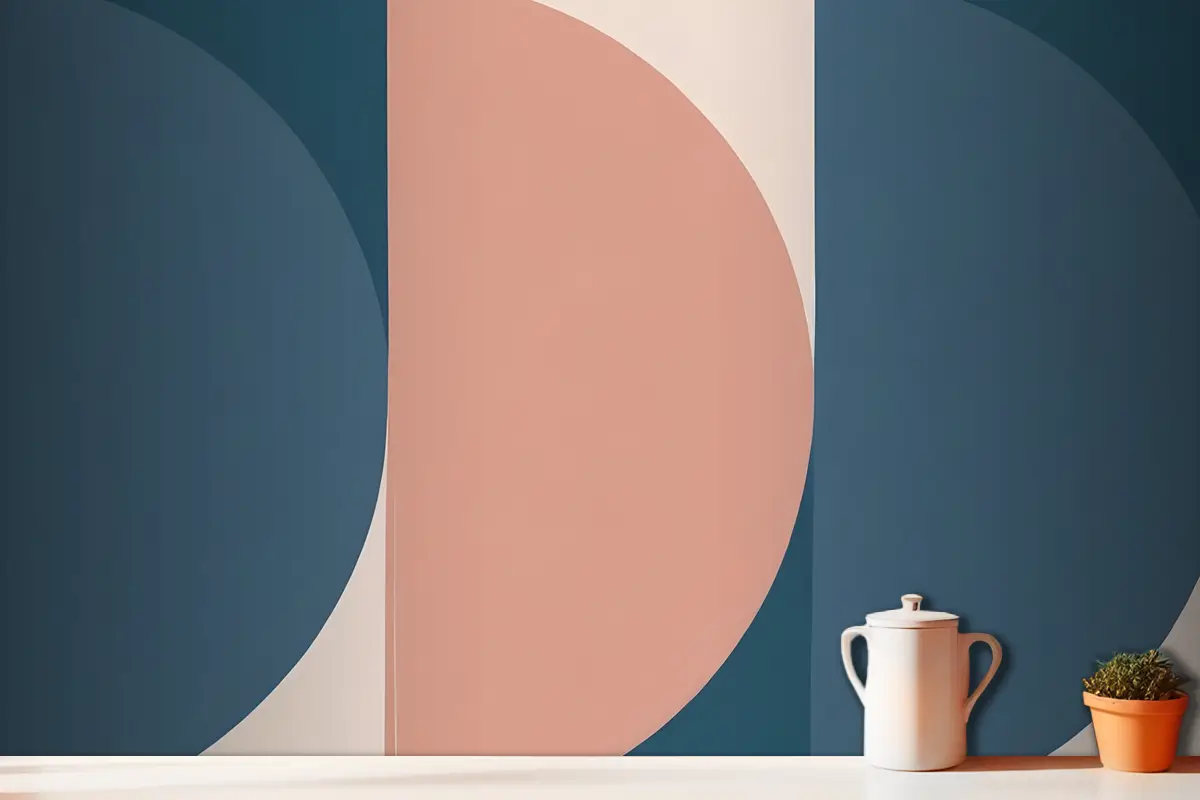 Jacobsen Retro Geometrik Mutfak Duvar Kağıdı