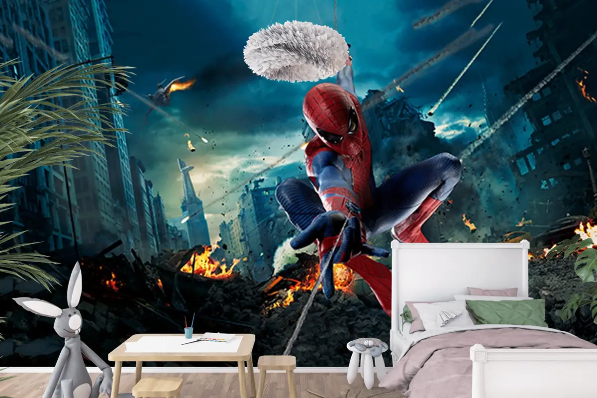 Spider Man Siyah Temalı Duvar Kağıdı