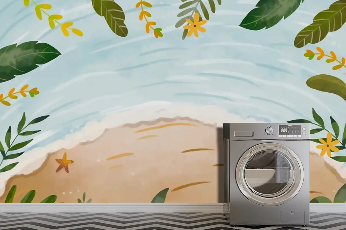 Yaz Sezonu Duvar Kağıdı  Için Suluboya Arka Plan