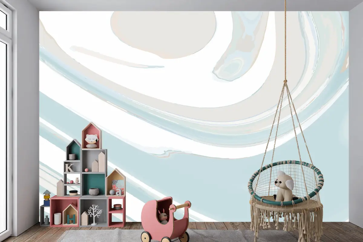 Akrilik Boya Arka Plan Dökün Vektör Çocuk Odası Duvar Kağıdı