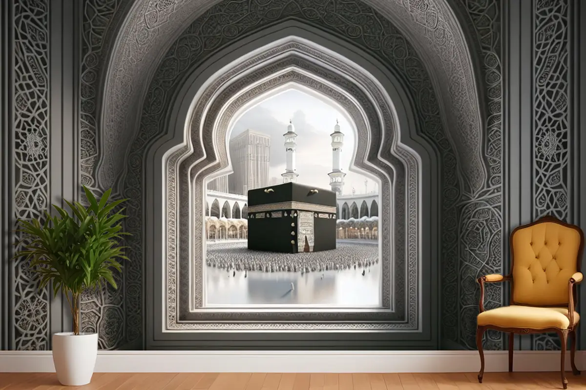 Çerçeve Perspekti Soyut Renk Kabe Duvar Kağıdı