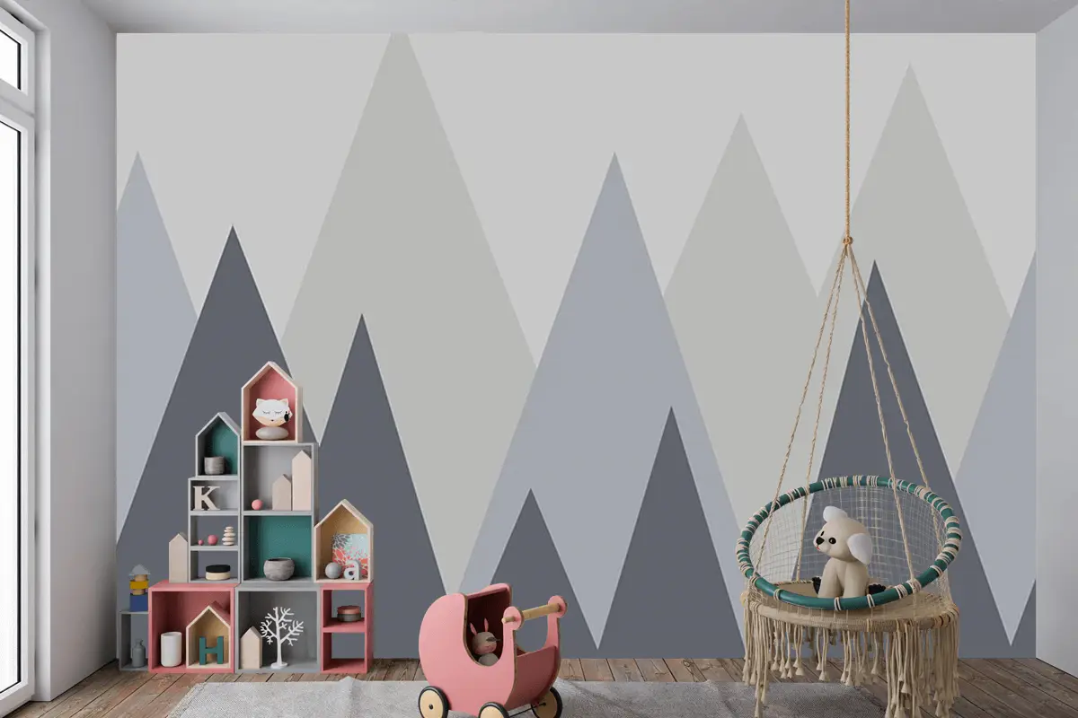 Dağlar Çocuk Odası Duvar Kağıdı Bebek Odası Duvar Kağıdı