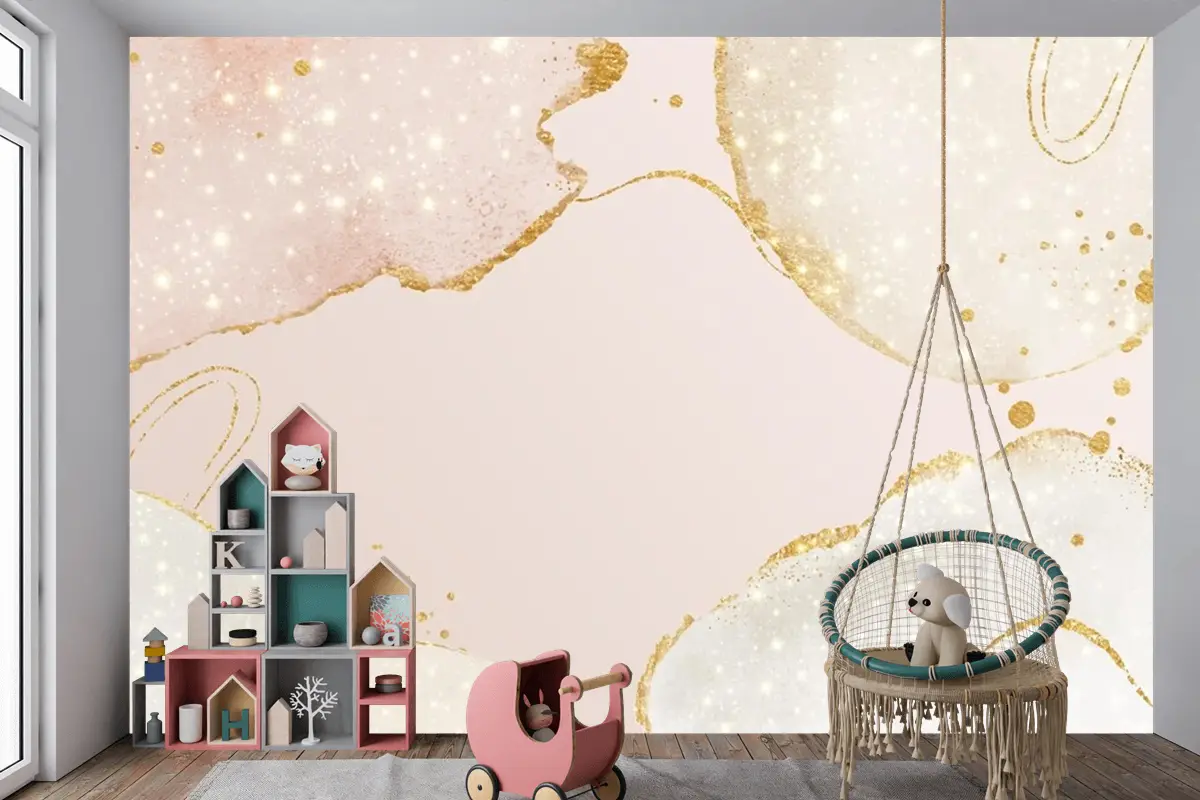Kopya Alanı Soyut Yağlı Arka Plan Çocuk Odası Duvar Kağıdı