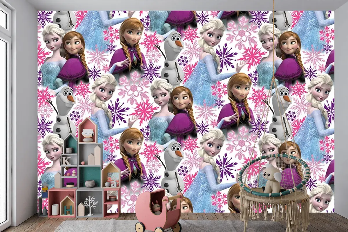 Elsa Karlar Ülkesi Kız Çocuk Duvar Kağıdı