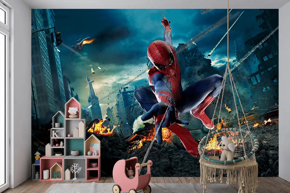 Spider Man Siyah Temalı Duvar Kağıdı