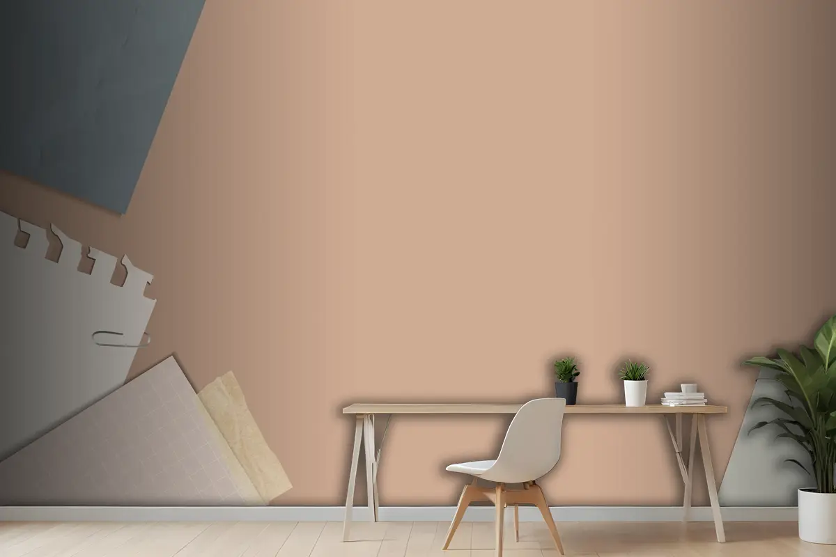 Şeftali Ofis Duvar Kağıdı Üzerine Yırtık Notlar