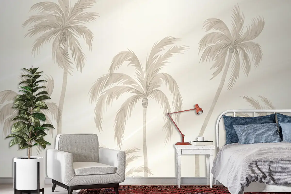 Palmiye Ağaçları Duvar Kağıdı Tropikal Duvar Kağıtları