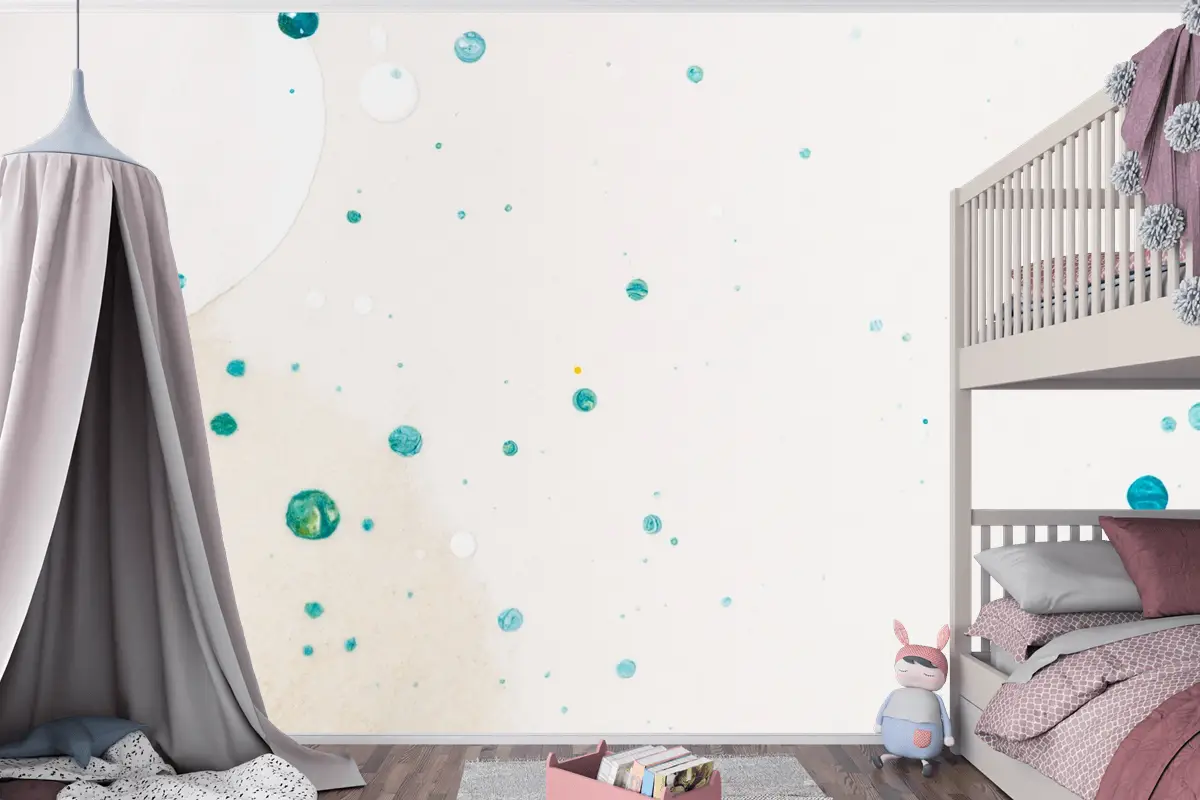 Estetik Arka Plan El Yapımı Deneysel Sanat Çocuk Odası Duvar Kağıdı