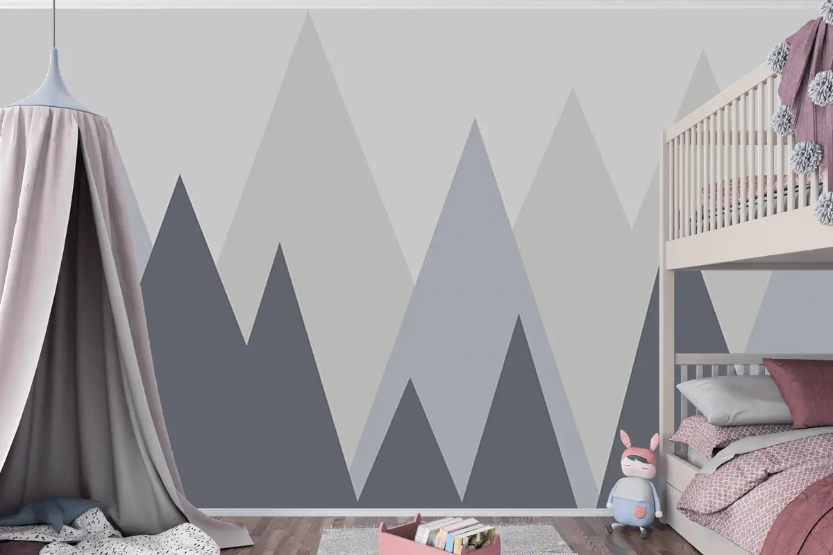 Dağlar Çocuk Odası Duvar Kağıdı Bebek Odası Duvar Kağıdı
