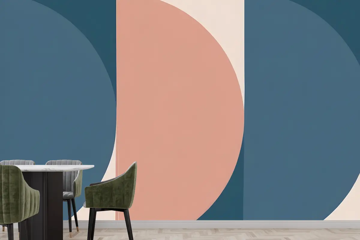 Jacobsen Retro Geometrik Mutfak Duvar Kağıdı