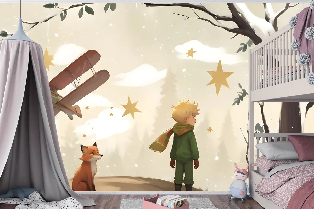 Çocuklar Küçük Prens Çocuk Odası Duvar Kağıdı 