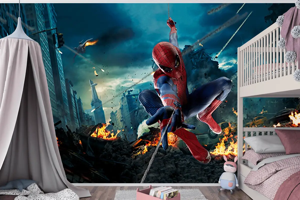 Spider Man Siyah Temalı Duvar Kağıdı