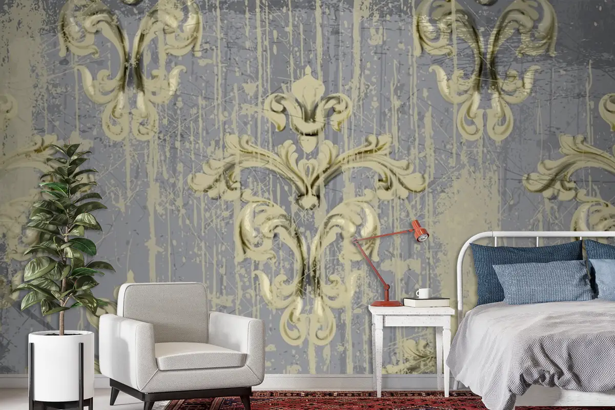 Vintage Süs Deseni Duvar Kağıdı