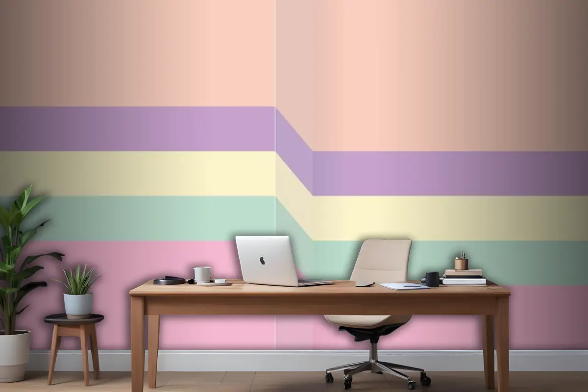 Soyut Renkli Duvar Arka Plan Ofis Duvar Kağıdı