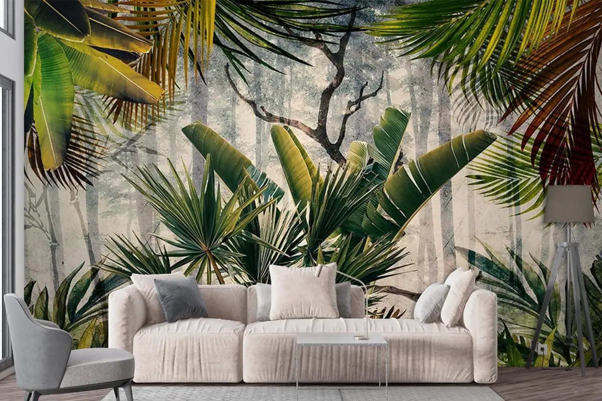 Amazon Ormanı Büyük Tropikal Ağaçlar Duvar Kağıdı