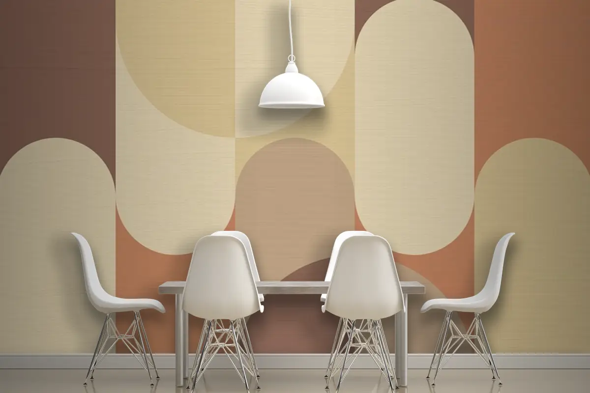 Bauhaus Arka Plan Kahverengi Toprak Tonu Duvar Kağıdı