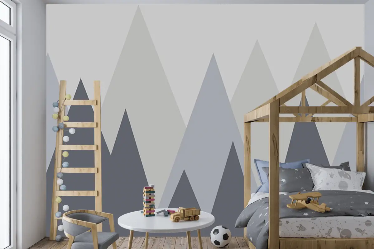 Dağlar Çocuk Odası Duvar Kağıdı Bebek Odası Duvar Kağıdı