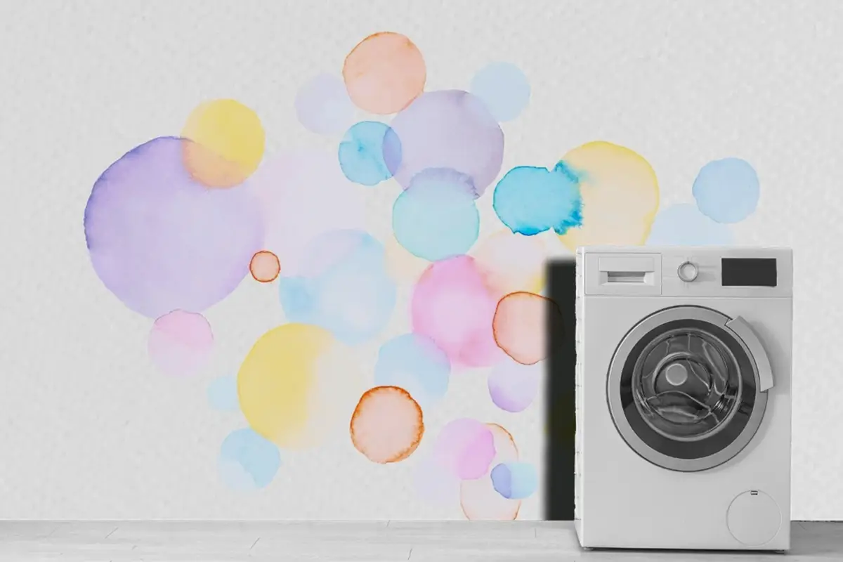 Renkli Soyut Suluboya Lekeleri Duvar Kağıdı