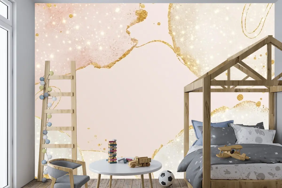 Kopya Alanı Soyut Yağlı Arka Plan Çocuk Odası Duvar Kağıdı