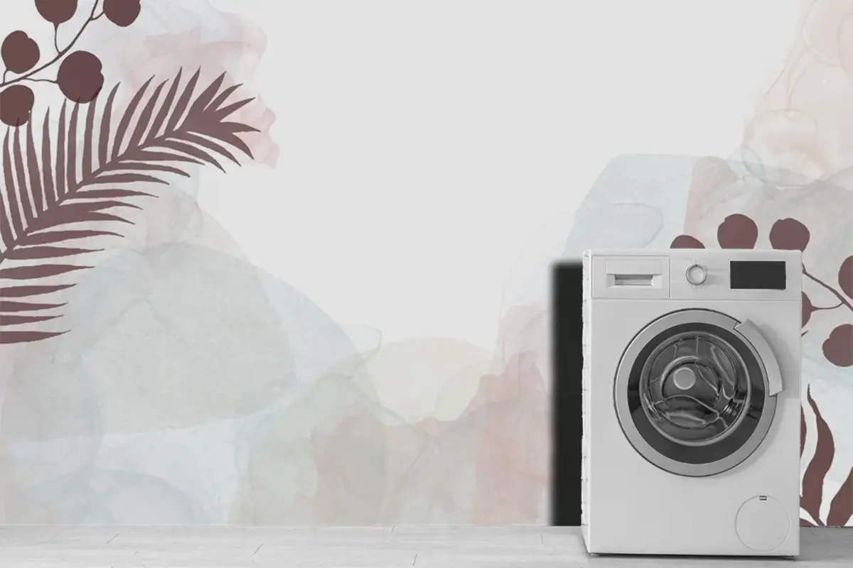 Çiçek Tasarımlı Duvar Kağıdı  Ile Dekoratif Suluboya El Boyalı