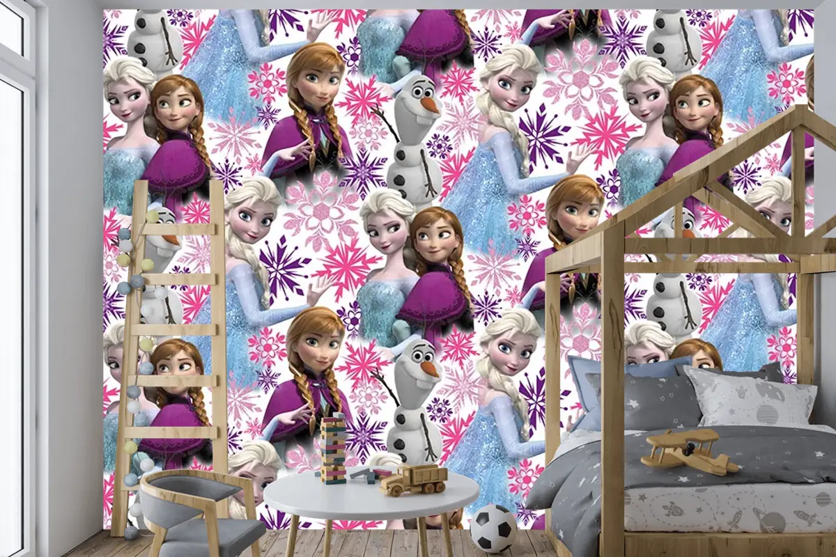Elsa Karlar Ülkesi Kız Çocuk Duvar Kağıdı