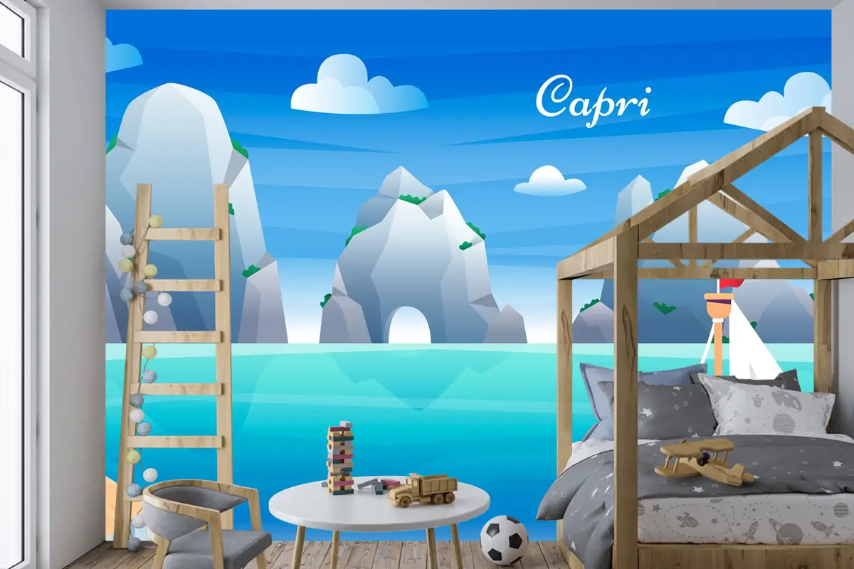 Gradyan Capri Çocuk Odası Duvar Kağıdı 