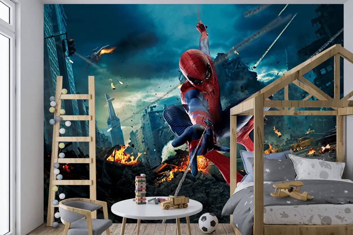 Spider Man Siyah Temalı Duvar Kağıdı