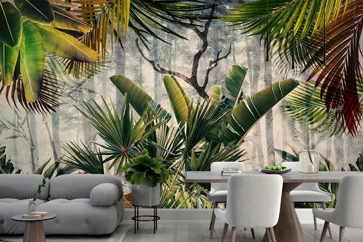 Amazon Ormanı Büyük Tropikal Ağaçlar Duvar Kağıdı