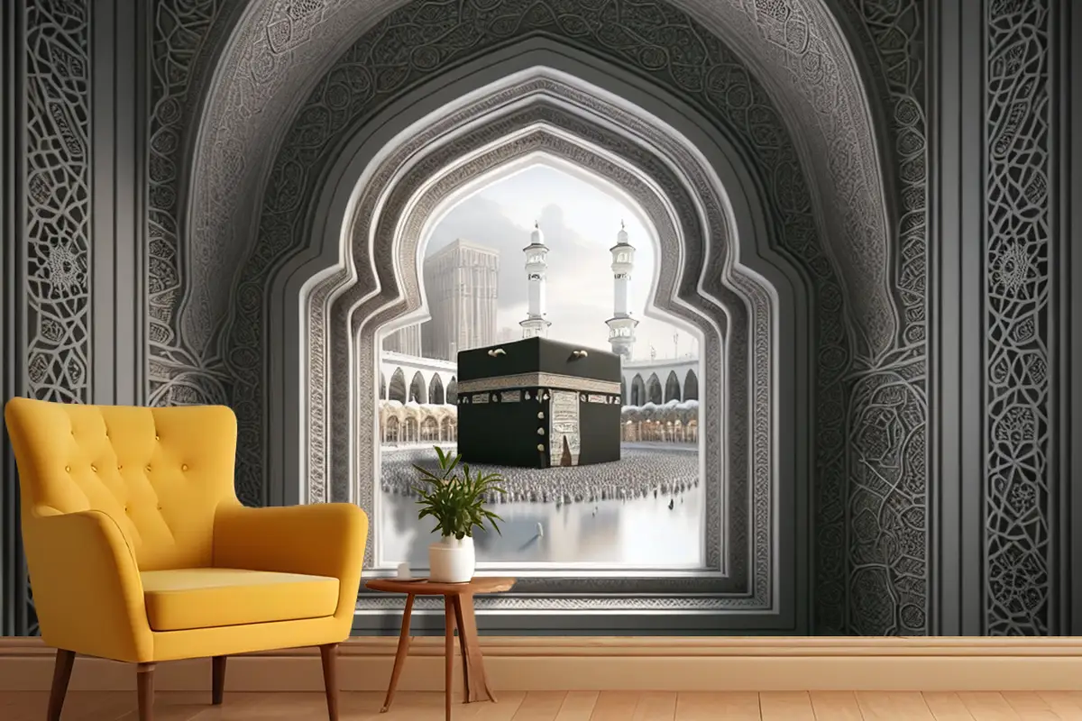 Çerçeve Perspekti Soyut Renk Kabe Duvar Kağıdı