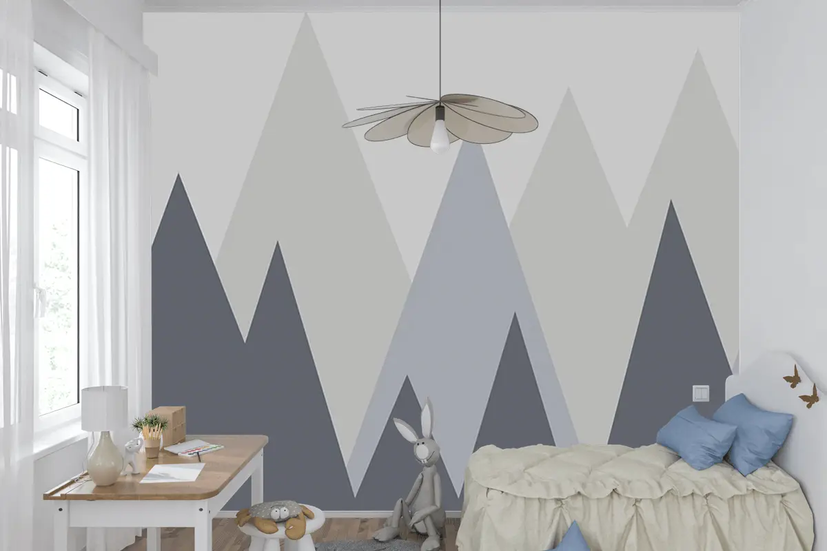 Dağlar Çocuk Odası Duvar Kağıdı Bebek Odası Duvar Kağıdı