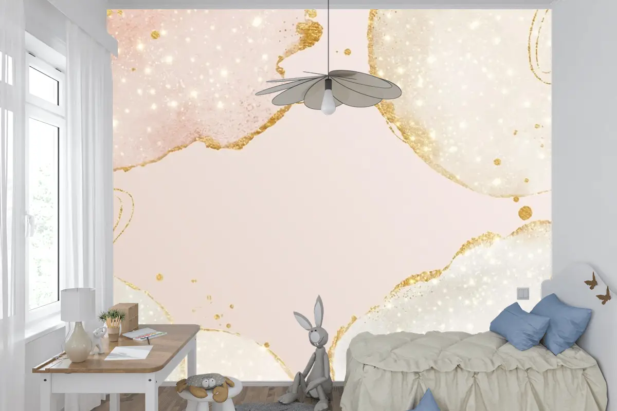 Kopya Alanı Soyut Yağlı Arka Plan Çocuk Odası Duvar Kağıdı