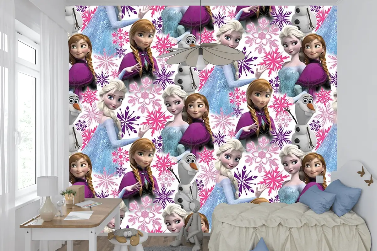 Elsa Karlar Ülkesi Kız Çocuk Duvar Kağıdı
