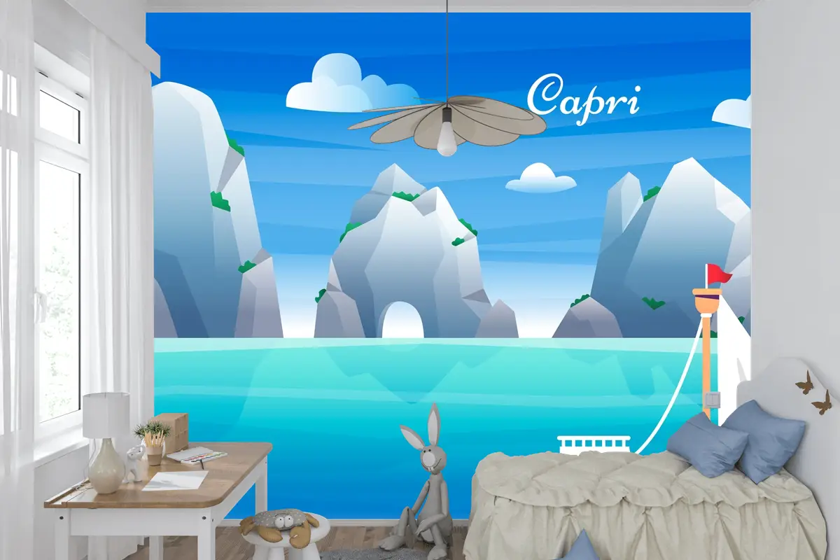 Gradyan Capri Çocuk Odası Duvar Kağıdı 