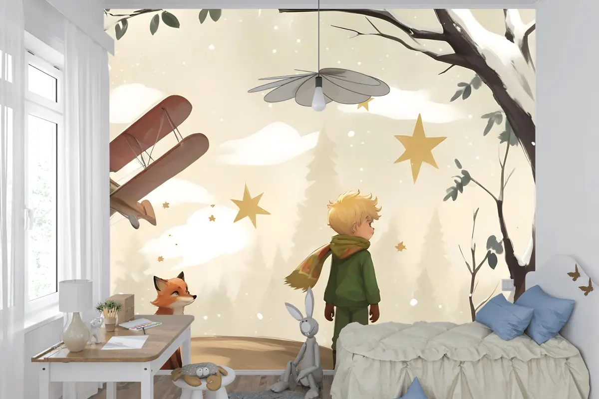 Çocuklar Küçük Prens Çocuk Odası Duvar Kağıdı 